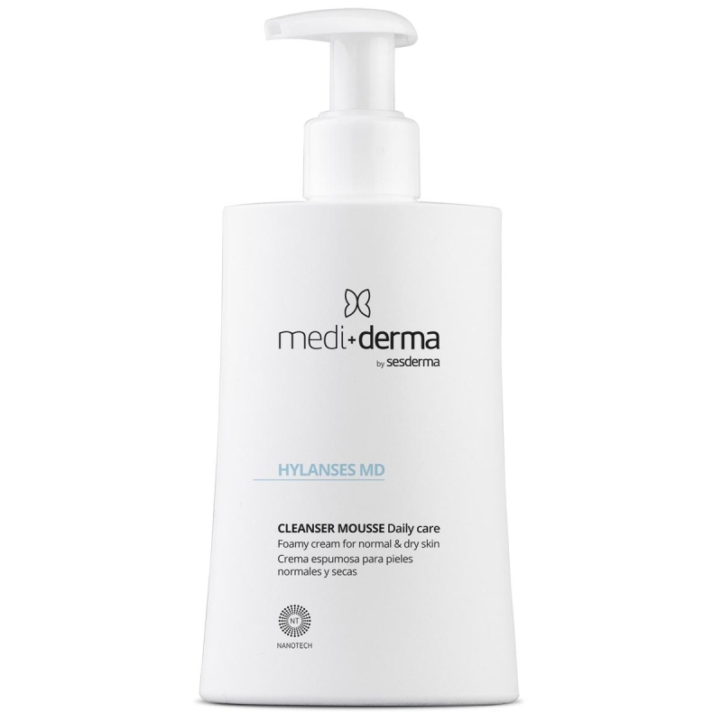 MEDI+DERMA HYLANSES MD Крем-пенка для умывания для норм и сух кожи 200мл